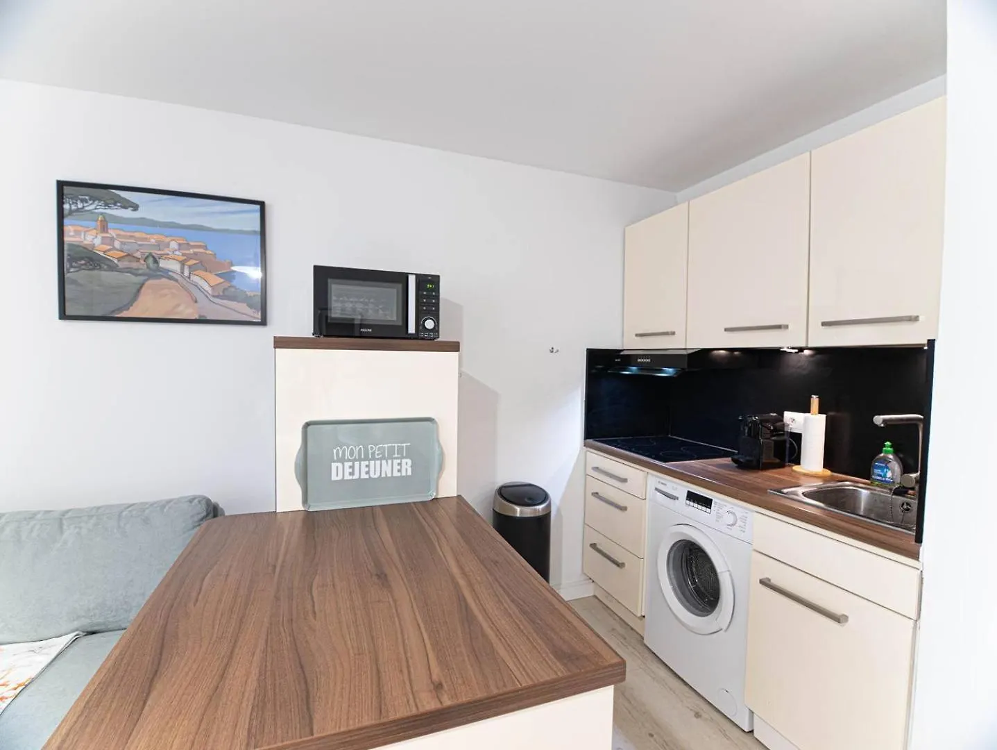 公寓 Gasbru - Golfe De St-Tropez - Rez De Jardin T2 Cabine Avec Acces Plage Piscine Et Tennis 盖辛
